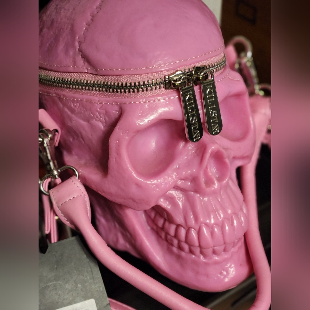 🩷💀🩷 Killstar GraveDigger BubbleGum Skull Purse NWT 👛💀
